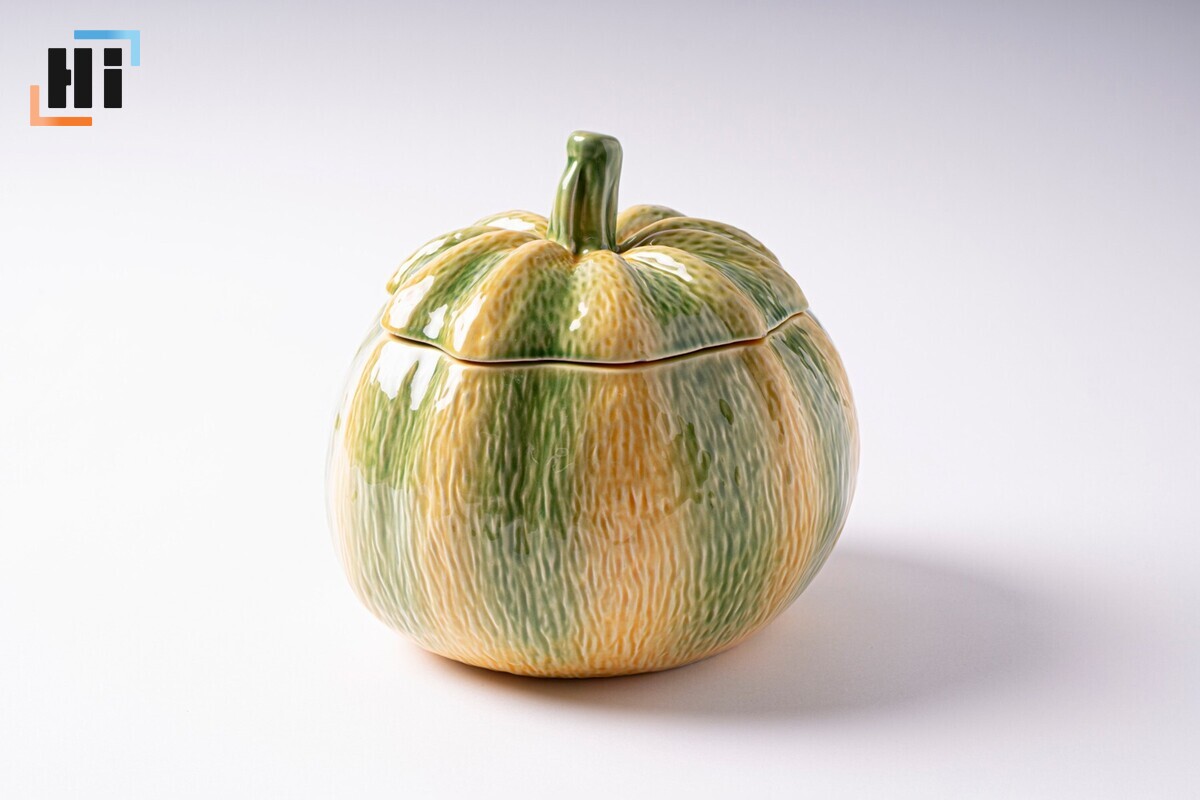 Супница с крышкой "Bordallo Pinheiro Pumpkin" желто-зеленая 4,5 л 1