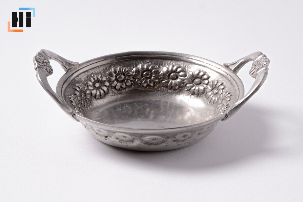 Миска металлическая антикварная с ручками "Etain Pewter" ⌀=12,5 см 1