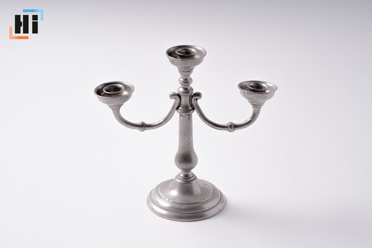 Канделябр металлический на 3 свечи "Etain Pewter" h=24 см 1